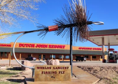 Dutch John Resort Office, Convenience Store Bar & Grill Restaurant Ice Cream Parlor Orvis Endorsed Fly Fishing Shop & Sporting Goods Store Gas Station Mountain Cabins RV Park & Campground