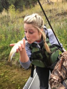 Green river trout fishing in a drift boat Dutch John Resort fly fishing guides.