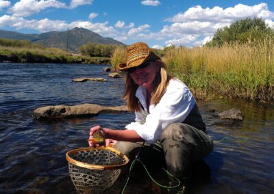 Green river trout fishing in a drift boat Dutch john resort fly fishing guides