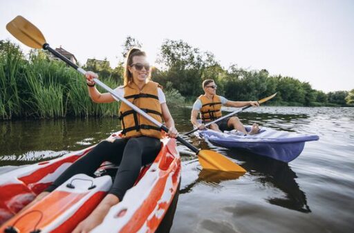 camping grounds with cabins and houses