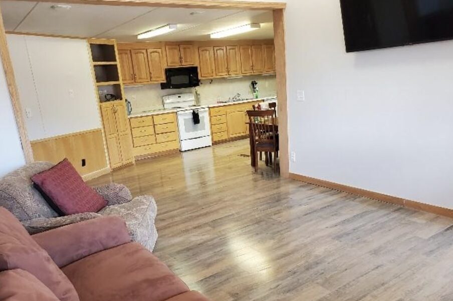 Luxury family or Individual Cabin As Viewed From The Landscaped Back Yard At Dutch John Resort At Flaming Gorge