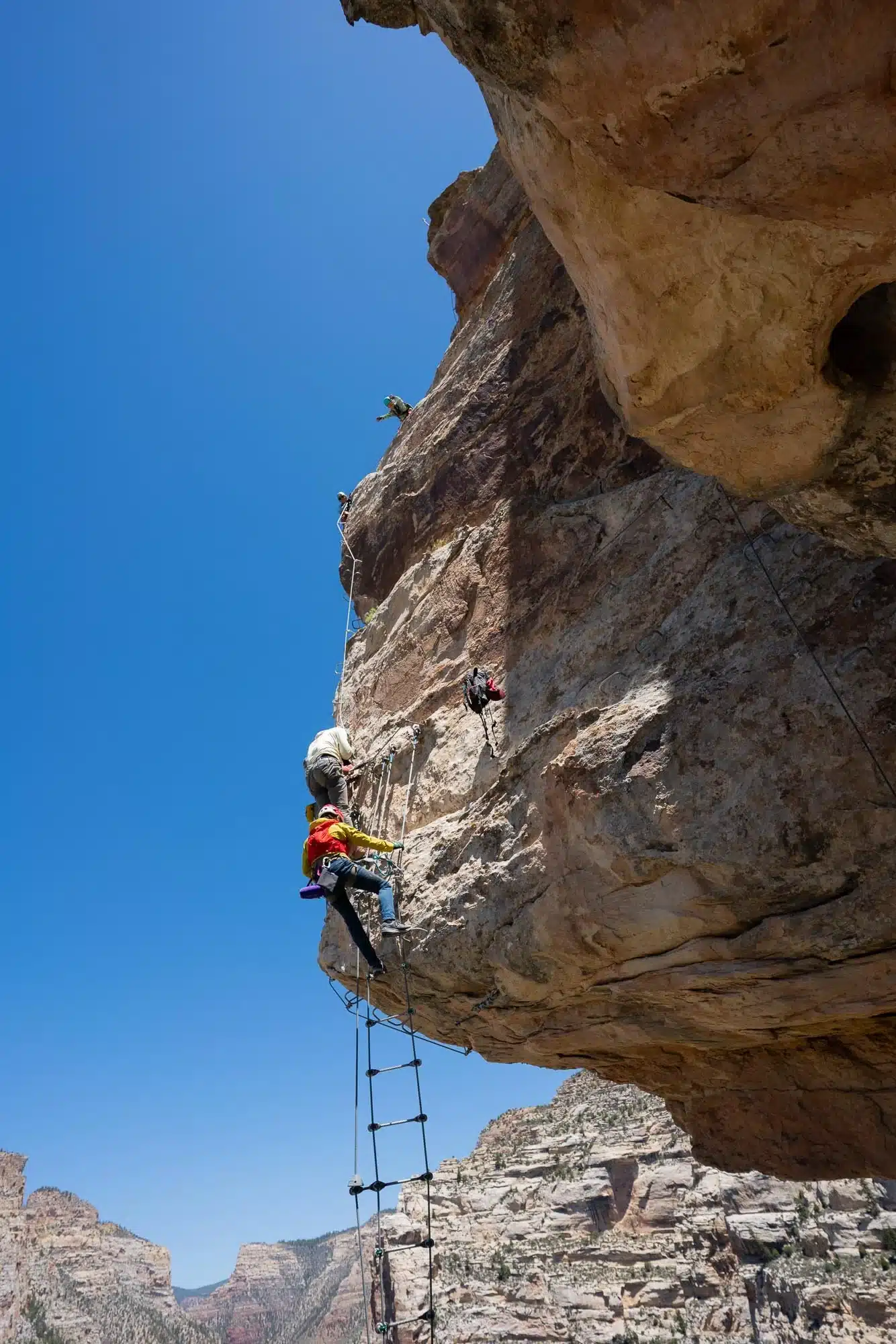Via ferrata gear rentals and guides at Ashley Gorge in Vernal, Utah